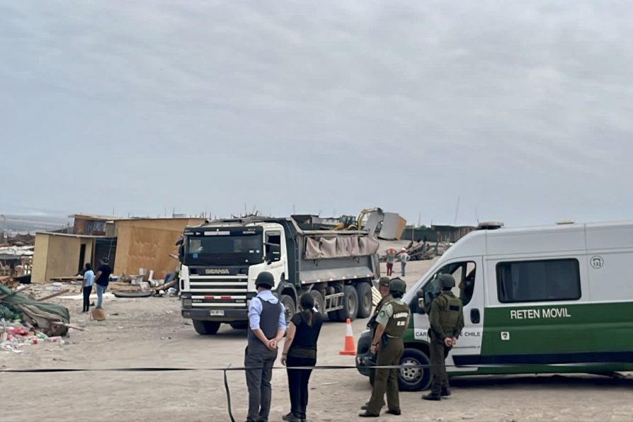 Desalojan 7 hectáreas de Quebrada Encantada donde se construirán obras para salud y seguridad