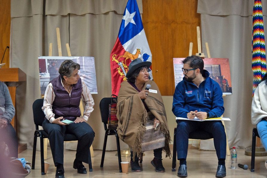 Presidente de la República se reunió con dirigentas de la Mesa Mujer Indígena de Parinacota