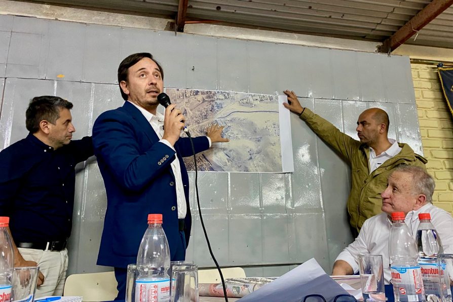 Presentan ante vecinos de la Juan Noé los terrenos del futuro terminal intermodal de Arica