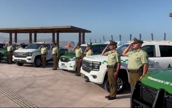 Carabineros de Arica refuerza su flota con siete nuevos vehículos para mejorar la seguridad ciudadana